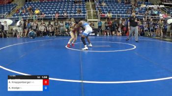 117 lbs Rnd Of 32 - Anya Knappenberger, Maryland vs Kendia Hodge, Florida