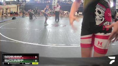 70 lbs Quarterfinals (8 Team) - Fletcher Headley, Backyard Brawlers Black vs Braxtyn Helmburg, Storm Wrestling Center