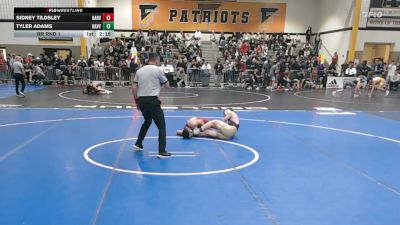 141Blue lbs Rr Rnd 1 - Sidney Tildsley, Harvard vs Tyler Adams, Navy