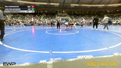 150 lbs Semifinal - Mila Mantanona, MANTANONA-TC vs Adelynn McKenzie, Lady Warriors Wrestling Club