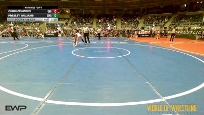 88 lbs Round Of 16 - Quinn Cisneros, Gladiator Wrestling Academy vs Presley Williams, Sperry Wrestling Club