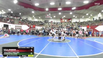 135 lbs 1st Place Match - Kyla Johnson, Southport Wrestling Club vs MaKayela Philapy, Tri-Central High School