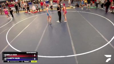 155 lbs Quarterfinal - Isabella Giza, WI vs Alyzabeth Hiler, MN