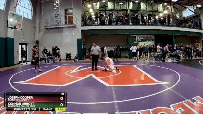 126 lbs Cons. Round 3 - Connor Abbott, Benedictine College Prep vs Joseph Cooper, St. Frances Academy