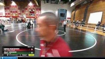 220 lbs Semifinal - Kaden Sanchez, Worland Middle School vs Noah Trunkhill, Cody Middle School