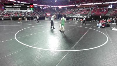 126 lbs Cons. Quarters - Samuel Ellerman, Hortonville vs Dominic McGuire, Janesville Parker