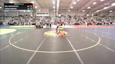 132 lbs Consi Of 32 #2 - Will McDonough, MD vs Logan Hudson, NC