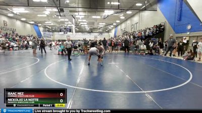 210 lbs Quarterfinal - Isaac Nez, Charger Wrestling Club vs Nickolas La Notte, Wasatch Wrestling Club