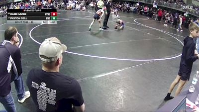 82 lbs Cons. Round 2 - Payton Sell, Mitchell Wrestling Club vs Kami Hazen, Medicine Valley Wrestling Club