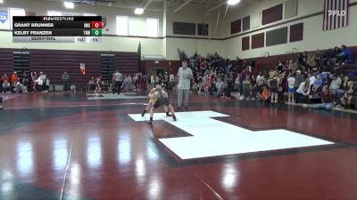 J-11 lbs Semifinal - Kelby Franzen, THWC vs Grant Brunner, Indee Mat Club