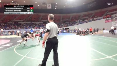 6A/5A Girls 145 Quarterfinal - MacKenzie Shearon, Redmond Girls vs McKenna Sanchez, West Salem Girls