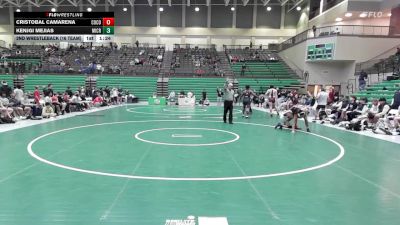 120 lbs 2nd Wrestleback (16 Team) - Cristobal Camarena, Colquitt County vs Kenjgi Mejias, Mill Creek