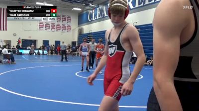 JV-10 lbs Round 3 - Sawyer Wieland, Independence vs Sam Parsons, Williamsburg