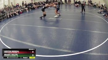 140 lbs Round 5 (6 Team) - Brodey Wilcox, Wyoming Renegades vs Weston Bierema, South Dakota Thunder
