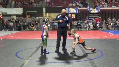 54 lbs Cons. Round 2 - Hunter McMahon, Flathead Valley Wrestling Club vs WIll Whaley, Laurel Matburners