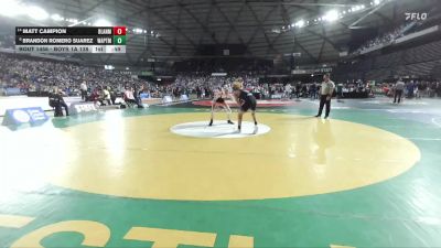 Boys 1A 138 lbs Cons. Round 4 - Brandon Romero Suarez, Wapato vs Matt Campion, Blaine
