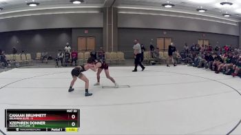 116 lbs Round 3 (8 Team) - Xzephren Donner, Kansas Rattlers vs Canaan Brummett, Oklahoma Elite