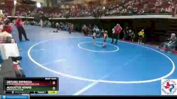 46 lbs 3rd Place Match - Arturo Espinoza, El Paso Enforcers Wrestling Club vs Augustus Adams, Spartan Mat Club