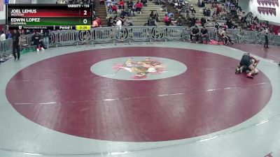 113 lbs Cons. Round 2 - Joel Lemus, Western vs Edwin Lopez, Chaparral