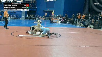 144 lbs Cons. Semi - Jackson Butler, Bishop McCort vs Grayson Davis, Cape Henlopen