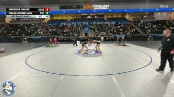 120 lbs 1st Place Match - Angelina Gochis, Maple Park (Kaneland) vs Grace Storjohann, AP/GC