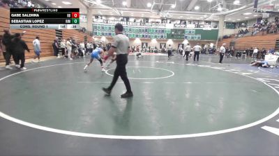113 lbs Cons. Round 1 - Sebastian Lopez, Rim Of The World vs Gabe Saldhna, Rancho Bernardo