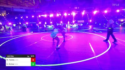 Semifinal - Mahlea Talato, Jackson County Wrestling vs Serenity Richer, Siouxland Wr Ac