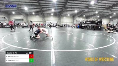 83 lbs Consi Of 16 #2 - Brison Romero, Wrestling Academy Of The Rockies vs Ryker Leonard, Westshore Wrestling Club