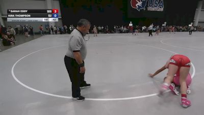 155 lbs Cons. Sub-rd Of 16 - Kira Thompson, Illinois vs Sarah Eddy, Top Of The Rock Wrestling Club