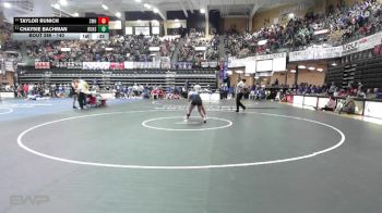 140 lbs Cons. Round 2 - Chaysie Bachman, Russell HS vs Taylor Runich, St. Marys HS