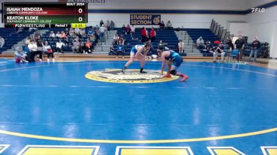 141 lbs Cons. Round 3 - Isaiah Mendoza, Labette Community College vs Keaton Kloke, Southeast Community College