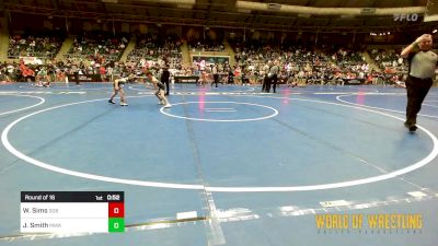 52 lbs Round Of 16 - Wyatt Sims, GGB Ohio vs Jaiden Smith, Moen Wrestling Academy