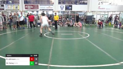 160 lbs Round 3 - Braxton Johnson, West Virginia Wild vs Mason Fahey, Olympia