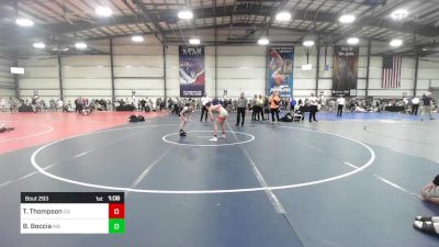 100 lbs Round Of 32 - Taylor Thompson, GA vs Brayden Boccia, MA