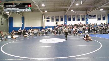 144 lbs Quarterfinal - Dan Greaney, Leominster vs Freddie Mahoney, Duxbury