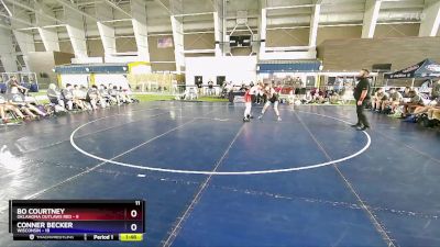 94 lbs Placement Matches (8 Team) - Bo Courtney, Oklahoma Outlaws Red vs Conner Becker, Wisconsin