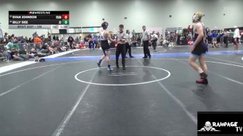 165 lbs Cons. Round 2 - Evan Johnson, Thunderbird vs Billy Dee, Junction City