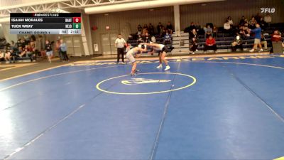 157 lbs Champ. Round 1 - Tuck Wray, Northeastern Junior College vs Isaiah Morales, Barton