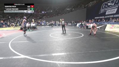 2A/1A Boys 106 Quarterfinal - Quinten Peck, Reedsport Boys vs Lucas Fincher, Elgin Boys