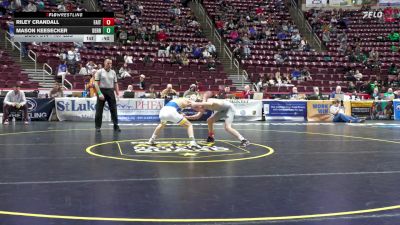107 lbs Consi 3 - Riley Crandall, Faith Christian vs Mason Keesecker, Derry Area