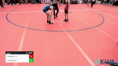 96 lbs Consi Of 8 #2 - Graden Schieber, Newkirk Takedown vs Antonio Guebara, Maize Kids Wrestling Club