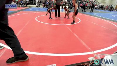 55 lbs Round Of 16 - Copper Dewey, Tulsa Blue T Panthers vs Weston Pulliam, Skiatook Youth Wrestling