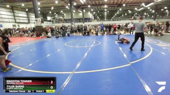 67 lbs Round 3 - Tyler Barns, Xtreme Wrestling vs Kingston Towner, Dinwiddie Mat Rats