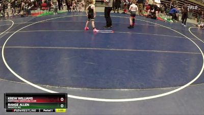 59 lbs Cons. Round 3 - Krew Williams, Northside Wrestling Club vs Range Allen, Wasatch WC