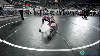52 lbs Consi Of 8 #2 - Easton Nalder, Skiatook Youth Wrestling vs Miles Sanders, Team Tulsa Wrestling Club