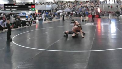 AA 165 lbs Cons. Round 2 - David Mooney, Riverdale High School vs Luke Childs, Franklin High School