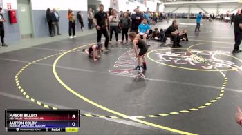 56 lbs Champ. Round 2 - Mason Billeci, Mid Valley Wrestling Club vs Jaxton Colby, Interior Grappling Academy