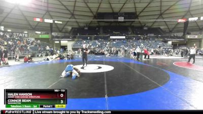 113 lbs Cons. Round 3 - Connor Beam, Washington vs Halen Hanson, Scrap Yard Garage Wrestling