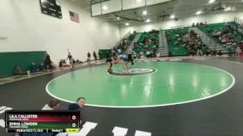 145 lbs Cons. Semi - Emma Lowder, Thunder Ridge vs Lila Callister, Mountain View