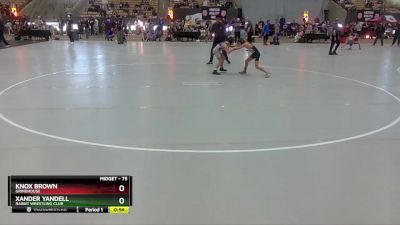 75 lbs Champ. Round 1 - Knox Brown, Grindhouse vs Xander Yandell, Rabbit Wrestling Club